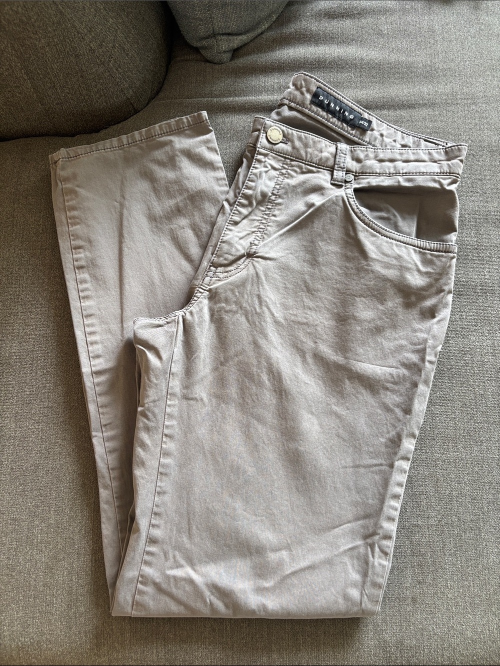 Dunning men’s 34/32 5 pocket chino golf pants